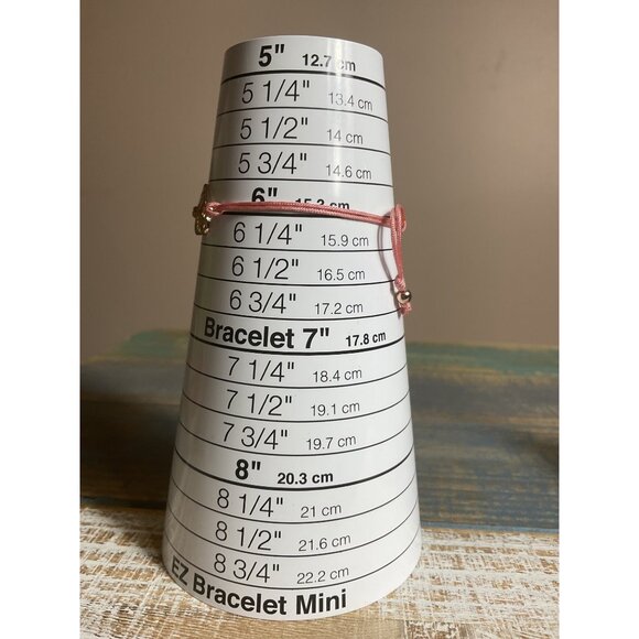 Heart Charm Adjustable Pink Cord Bracelet - Picture 2 of 4